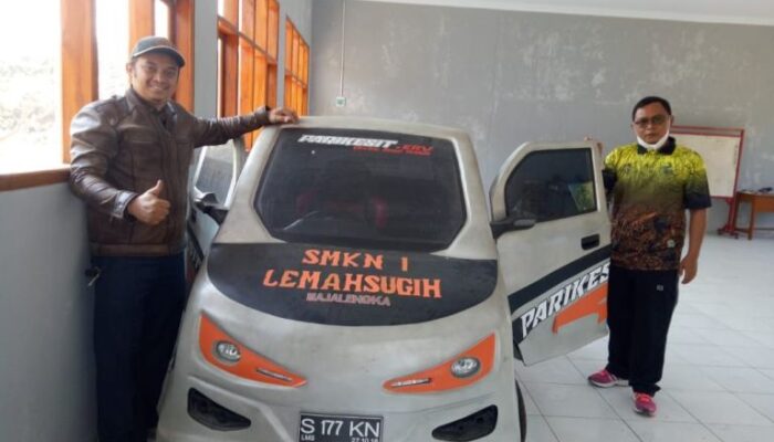 Mobil Listrik Buatan Siswa Majalengka Mejeng di Pameran Teknologi Jabar