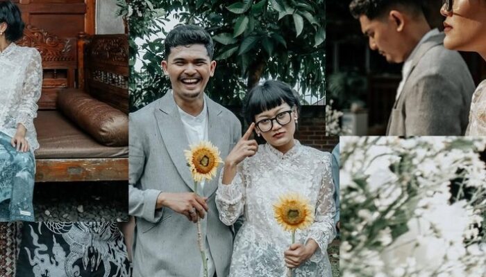 Pernikahan Unik Aci Resti dan Shadu Rasjidi: Busana Bernuansa Lingkungan dengan Sentuhan Makna Mendalam